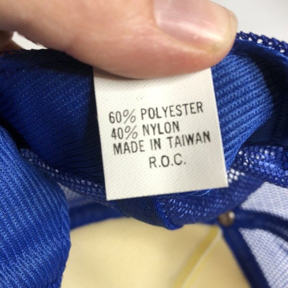 Vintage 90s Delo Mesh Trucker Hat Snapback Hat Baseball Cap - Picture 7 of 8